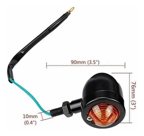 Luz De Giro Universal Cafe Racer Ruta 3 Motos 2