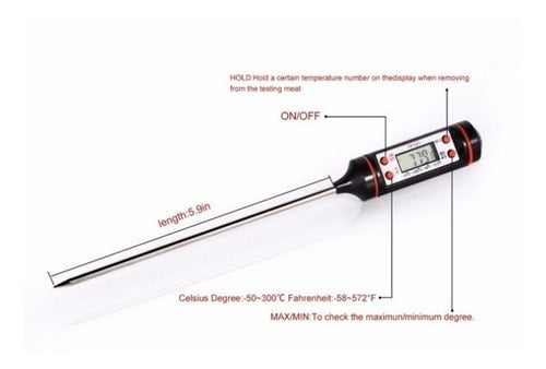 Congreso Bazar Digital Kitchen Thermometer for Liquids -50ºC +300ºC 1