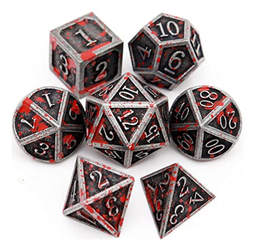 Haxtec - Metal Polyhedral Dice Set 0