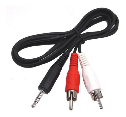 3-Meter Stereo Audio Cable Mini Plug 3.5 to 2 RCA 1