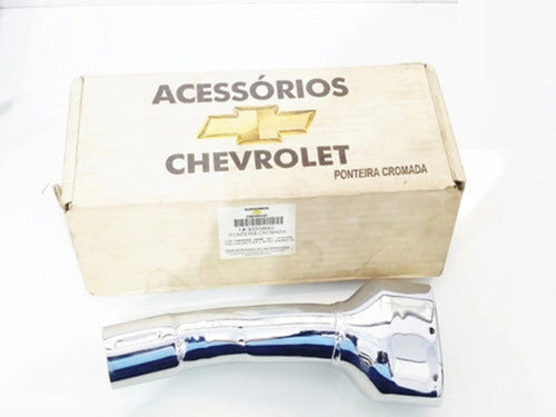 Chevrolet Puntera De Escape Cromada 25cm Curva 0