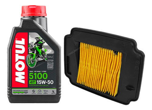 Honda Kit Service Biz 125 Fi Air Filter Motul 5100 Wd 0