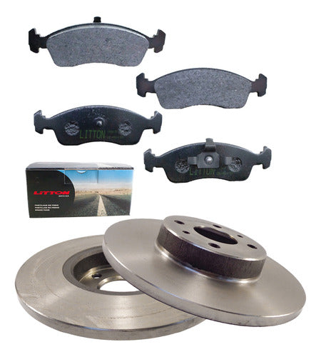 Fiat Palio Brake Disc and Pad Kit (326) 2012/1.4 8v 0