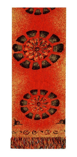 Caminos De Mesa Chenille Estampados Mandala Pimenton 0