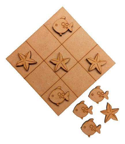 Tienda Flor Creaciones 40 Tateti 10x10 Pez Estrella De Mar Fibrofacil Mdf Souvenir 0