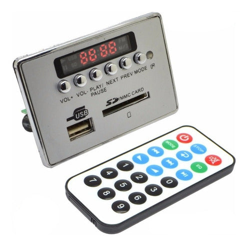 MP3 USB/SD/FM/AUX Module with Remote Control Equalizer 12V 0