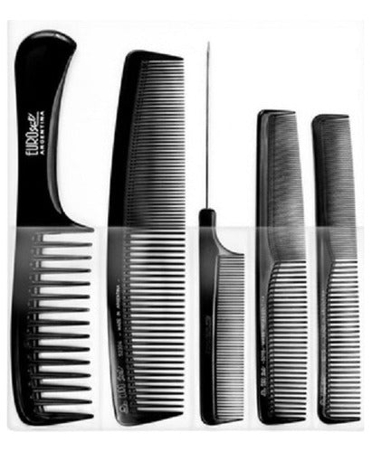 Professional Hair Styling Combs Pack by Eurostil 0