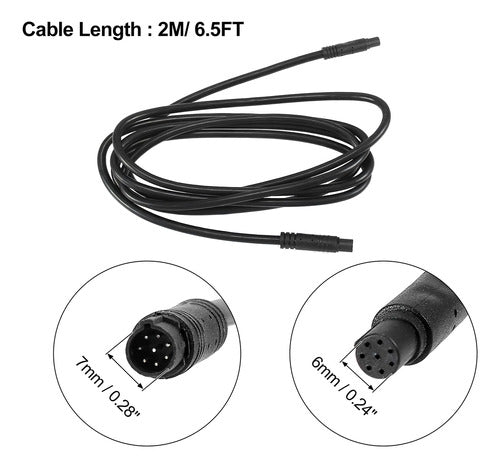 X Autohaux 8 Pin Backup Camera Extension Cable 2