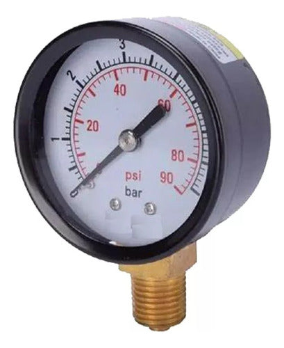 Leo Manometer 0-6 Bar PG-P 40 R (Without Glycerin) 0