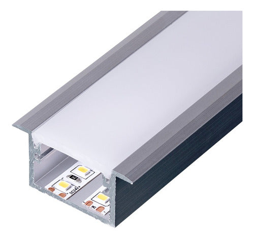 Aluminum Profile for LED Model 3020A 6m Recessed by Mayorled 0