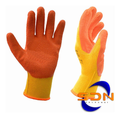 Rugged Cob.Latex Cotton Knitted Gloves 0