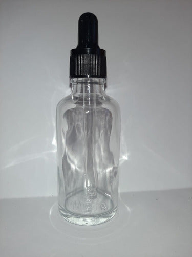 Frasco De Vidrio Transparente 100ml Con Cuenta Gota Packx10 1