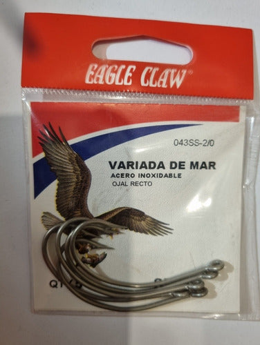 Anzuelo Eagle Claw Variada Mar Acero Inox Pesca 043ss- 2/0 1