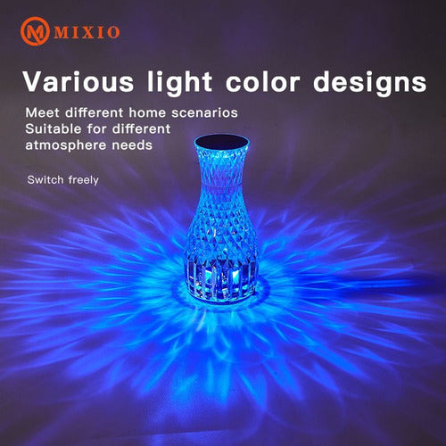 Mixio Crystal LED Vase Lamp USB Rechargeable Table Light 3