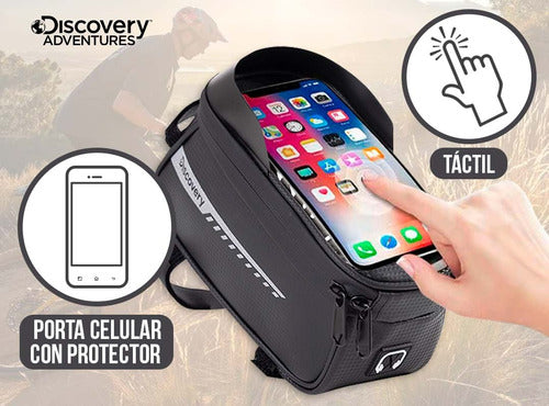 Discovery Adventures Waterproof Touch Cell Phone Holder Bicycle Bag 2