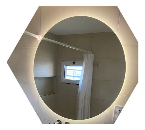 LED Lighted Round Mirror 1