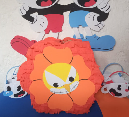 Piñata Cuphead Cotillon Cup Head Piñatas Tazas 1