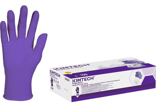 Guantes De Examen De Nitrilo Púrpura Kimberly-clark® Safeski 1