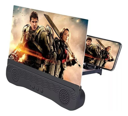 6D Screen Magnifier Bluetooth Speaker 14-Inch Phone Amplifier 5