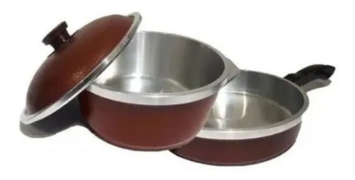Set Cookware Pot + Pan 25 Cm Doña Tina No Teflon Offer 0