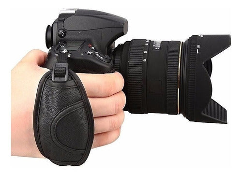 Leather Grip Handle for Cameras with Tripod Thread Base 1