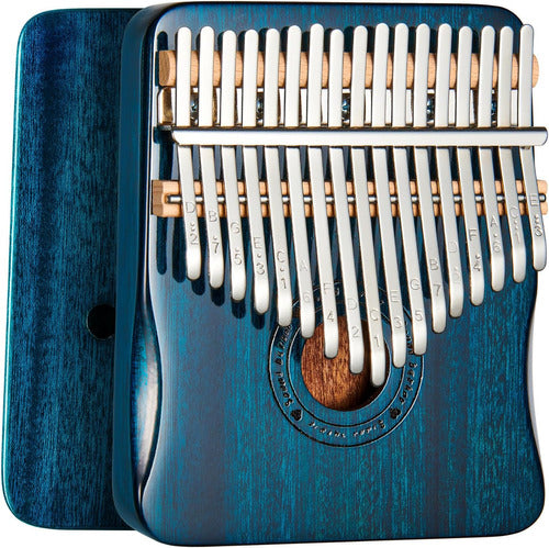 Kalimba Premium De 17 Notas Azul 0