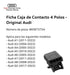 Ficha De Caja De Contacto Audi A8 2013 Al 2018 1