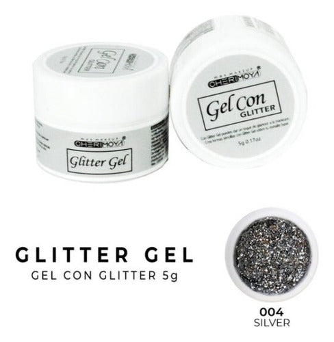 Glitter Gel for Sculpted Nails 5g Cherimoya 1