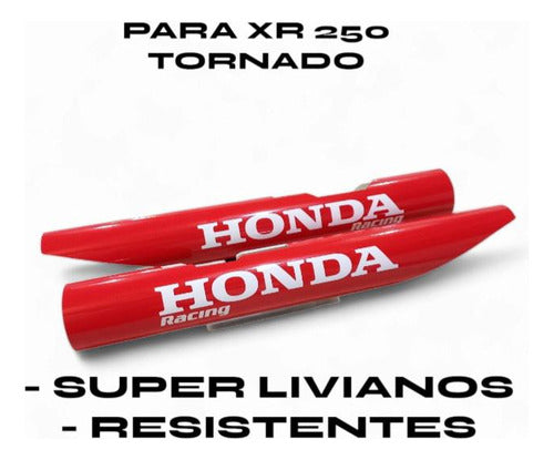 Protectores Cubre Barrales Para Honda Tornado (rojo) 1