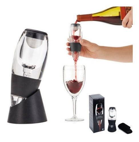 Instantánea Rojo Vino Magic Decanter Esencial Nuevo Filtro D 0