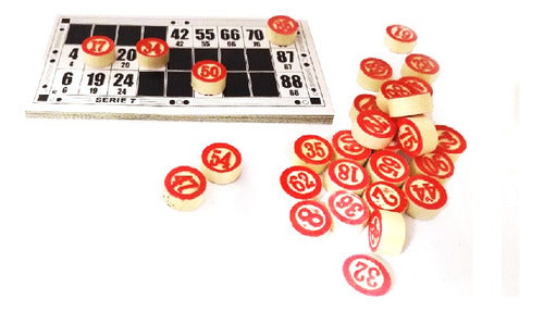 SAD Classic Lottery Game with 48 Boards and Wooden Balls 2