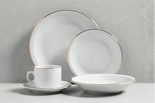 Tsuji Taza Y Plato Cafe Pocillo Dorado Porcelana 499 0