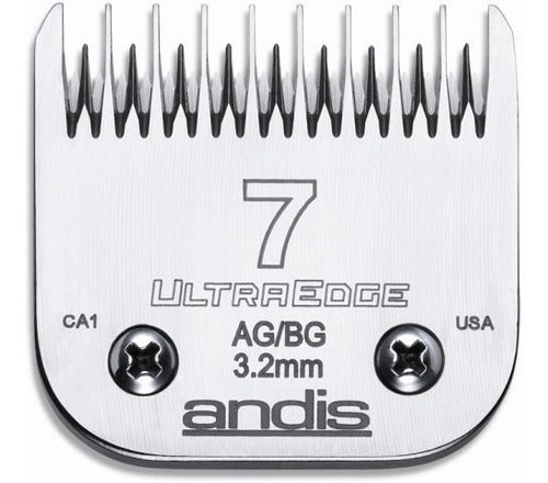 Andis Cuchilla UltraEdge No. 7 3.2mm Peladora Oster Oveja Negra Moser GTS 0