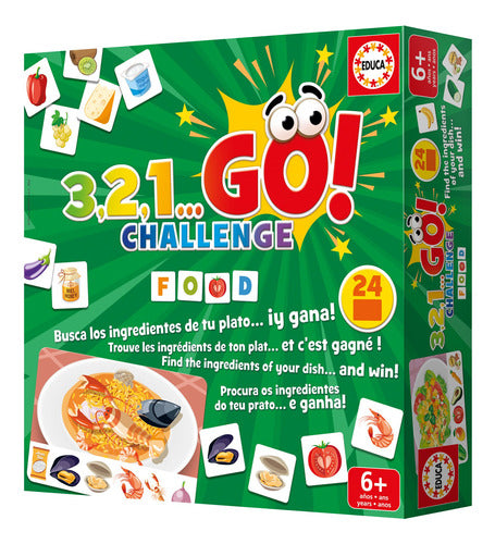 Educa 3 2 1 Go Challenge Food Memory Game 0