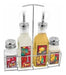 Carol Set of 4 Condiment Containers with Chrome Display 0