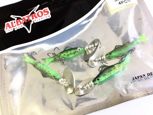 Albatros Soft Lures with Spoon 5cm. 3g. Ideal UL 1