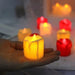 Portable LED Candle Warm White Light Simil Melted Wax Fire 3