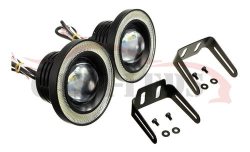 Lux Led Auxiliary LED Projector Fog Lights with Angel Eye 1