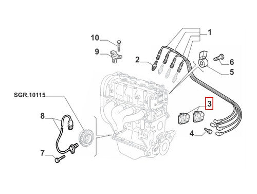 Mopar Original Ignition Coil for Evo 1.4 Engine 1