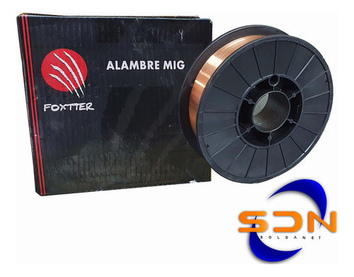 Alambre Mig Cobreado 70s6 Foxtter Diam.0,8 X5kg 1