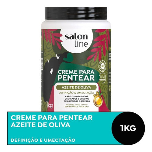 Salón Line Crema Peinar Aceite De Oliva. Definición Y Humect 1