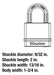 Master Lock Magnum Solid Steel Padlock 134 in Width M530XQLH Pack of 4 4