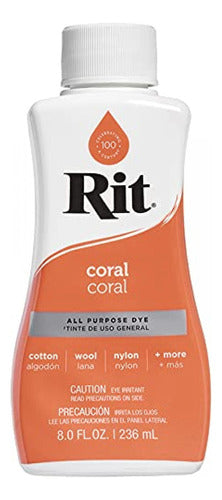 Colorante Para Tela Rit All Purpose 236ml Coral 0