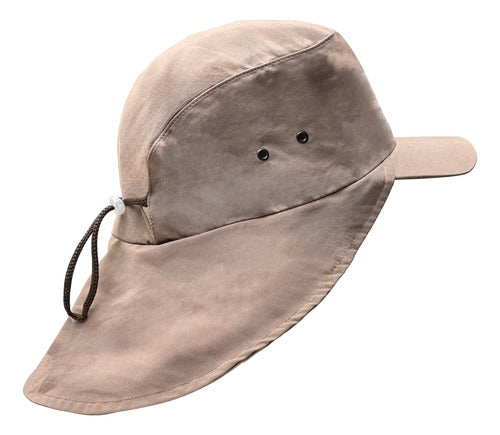 Fishing Hat with Neck Flap and Adjustable Cord 7