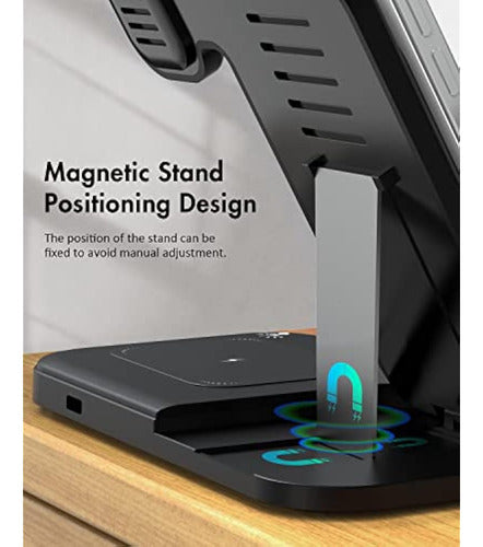 Shenzhen OJD Technology Co.LTD 3-In-1 Wireless Charging Station for Multiple Devices 2