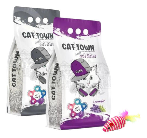 Arena Sanitaria Aglomerante Gato Cat Town 20 Lts + Regalo 0