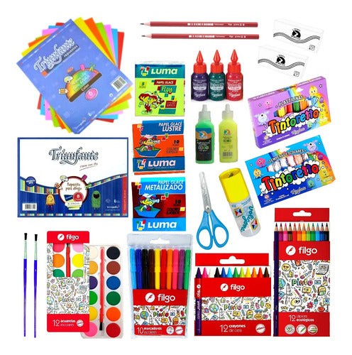 Set Artístico Para Niños Completo 90 Piezas 0