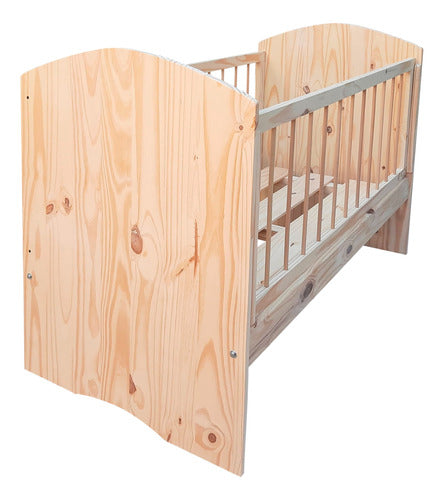 Andrade Solid Pine 120x60 Conventional Co-Sleeping Crib 1