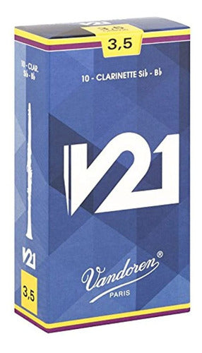 Vandoren Cr8025 Bb V21 Reeds for Clarinet with Strength 3.5 - Box of 10 0