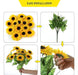 Derblue 2 Pack 15.74'' Ramo De Girasoles Artificiales Con 28 3